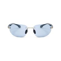 Velocity Eyewear Lux Eyewear Gun 877 Blue Rectangle Sunglasses
