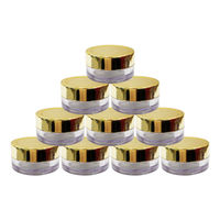 Avnii Organics Cosmetics Shan Jar With Gold Lid (Pack Of 10)