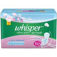 Whisper Ultra Softs Air Fresh XL+ 30s Sanitary Pads for Women RS. 70 OFF