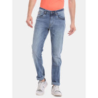 Aeropostale Blue Skinny Fit Cotton Stretch Stone Washed Jeans