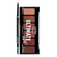 NYX Professional Makeup Eye Combo - Micro Brow Pencil & Ultimate Petite Shadow Palette Warm Neutrals