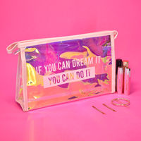 Visual Echoes Holographic Dream Daily Essential Pouch - Pink