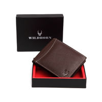WILDHORN Protected Genuine High Quality Leather Brown Wallet for Men