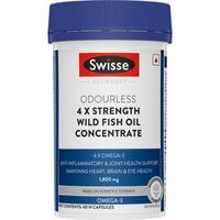 Swisse 4X Fish Oil Supplement with (1800mg) Omega 3 for Heart, Brain & Eye Health