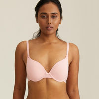 Nykd by Nykaa Breathe Cotton Padded Wired Push Up level-2 Bra Demi Coverage - Pink NYB005