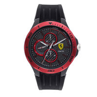 Scuderia Ferrari Pista Analogue Black Round Dial Men's Watch (0830721)