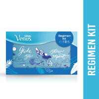 Gillette Venus Regimen Kit (1 Pouch+1 Venus Razor+3 Refills+1 Satin Care Sensitive Skin Gel)