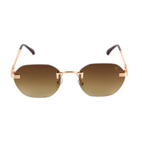 Voyage Brown Square Sunglass for Unisex (2097MG3607)