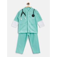 Kids Clan Mint Green Doctor Sleepwear Shirt And Pyjama (set Of 2)