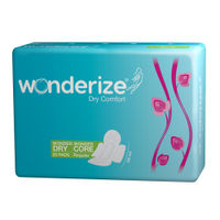 Wonderize Dry Comfort Regular - 20 Sanitary Pads for Ultimate Dry Feeling