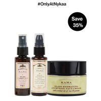 Kama Ayurveda Hydrating Summer Skin Combo - Rose Water, Rose & Jasmine Cleanser & Eladi Face Cream