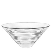 Vidivi Crystal Clear High Brilliance Lead Free Glass, Oasi Serving Salad Mixing Bowl, Made In Italy
