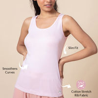 Nykd by Nykaa Essential Cotton Tank Top With Antimicrobial Finish , Nykd All Day-NYLE 001- Pink