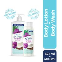 St. Ives Softening Coconut & Orchid Body Wash & Lotion Combo