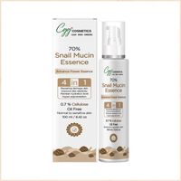 CGG Cosmetics 70% Snail Mucin Essence- 0.7 % Cellulose, Oil Free- All Skin Types