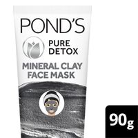 Ponds Pure Detox Mineral Clay Activated Charcoal Oil Free Glow Face Mask