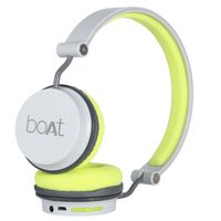 boAt Rockerz 400 Wireless Headphone with Super Extra Bass  Up to 8H Playtime Grey/Green 