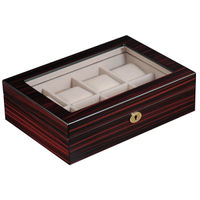 D'SIGNER 8 Slots Wooden Watch Box with Safety Lock & Keys - (WD-BN-W8C)