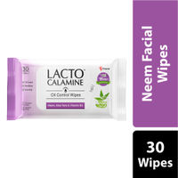 Lacto Calamine Oil Control Wipes With Neem, Vitamin B3 And Aloe Vera - No Parabens Alcohol Free