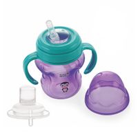Beebaby 2 In 1 Spout & Straw Sippy Cup With Detachable Handle 150 Ml, 5 Oz (violet) 9m+