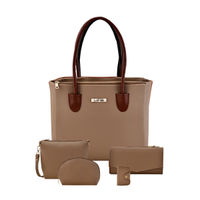 LaFille Beige Women Handbag Set Of 5 Bags
