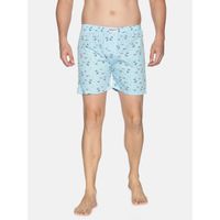 SHOWOFF Men's Cotton Casual Printed Slim Boxers - Blue