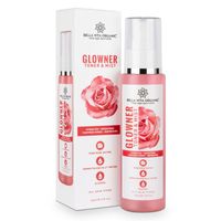 Bella Vita Organic Glowner Rose Water Face Mist & Toner For Pore Minimizing Tightening - Alcohol & Free