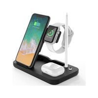 UltraProLink UM1006N Vylis Dock 15-4-in-1 Wireless Charging Station for iPhone, Watch and Airpods