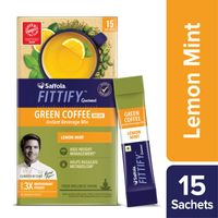 Saffola FITTIFY Gourmet Green Coffee Instant Beverage Mix - Lemon Mint