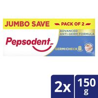 Pepsodent Germicheck 8 Actions- Toothpaste With Anti-germ Formula- Clove & Neem Oil Save 18/- (Pack Of 2)