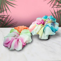 Hair Drama Co. Tie And Dye Scrunchies - Set Of 2