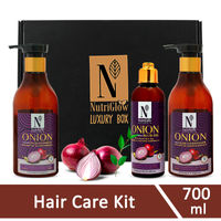 NutriGlow NATURAL'S Combo of 3: Hair Oil/ Hair Shampoo & Hair Conditione With Red Onion Seed Oil