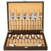 FNS Stainless Steel Silver Aura Cutlery Set ( 26 Pcs)