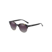 PARIM Polarized Women's Clubmaster Sunglasses Black::Multicolor Frame / Grey Lenses