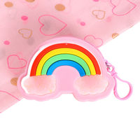 Lil' Star by Ayesha Pink Rainbow Bag With Hook For Kids, Children And Girls