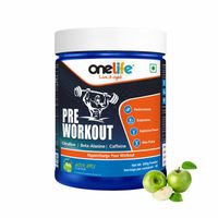 OneLife Pre- Workout Supplement With Zero Added Sugar Green Apple Flavour