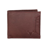NAPA HIDE RFID Protected Genuine High Quality Maroon Leather Wallet For Men