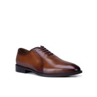 Rosso Brunello Brown Leather Oxford Shoes