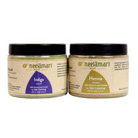Neelamari 100% Natural Indigo & Henna Leaf Hair Coloring Powder