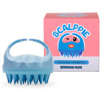 Scalppie Hair Scalp Massager & Shampoo Brush - Hawaiian Blue - Promotes Hair Growth & Prevents Dandruff