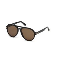 Tom Ford FT0596 57 01j Iconic Oval Shapes In Premium Plastic Sunglasses