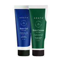 Arata Natural Mini Hair Styling Combo with Hair Gel& Hair Cream