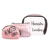 Hamster London Trio Makeup Pink & Black Vanity Set Of 3