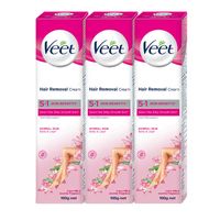 Veet 5 In 1 Normal Skin Benefits Hair Removal Cream - Pack Of 3