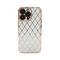 Peeperly Iphone 12 Pro Max (6.33inch) Luxury Diamond Bling Plating Soft TPU Case-White