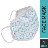 Godrej Protekt P-W95 Reusable Face Mask with 7 Layer Germ Shield Technology - White Aqua