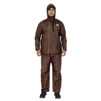 The Clownfish Prime Polyester Raincoat For Men - Brown