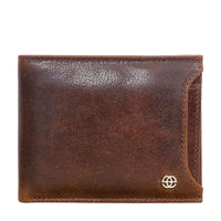 Eske Paris ARY Leather Men's Two Fold Wallet with RFID, Britishtan Vintage