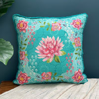 Ame decorative cushion cover, Romantic Eclectic Folk - 18x18