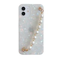 MVYNO Elegant Cover With Back Holder For Iphone 12 Pro Max (white Pearls Holder)
